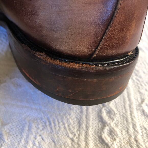 Belvedere Firenze Italian Made 10.5M Lace-Up Oxfords w/ Reptile Trim – Needs TLC - Picture 10 of 12